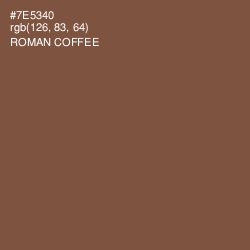 #7E5340 - Roman Coffee Color Image
